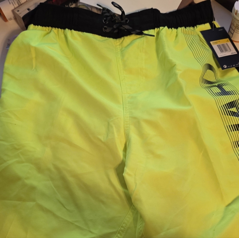 Neon Yellow Swim Shorts